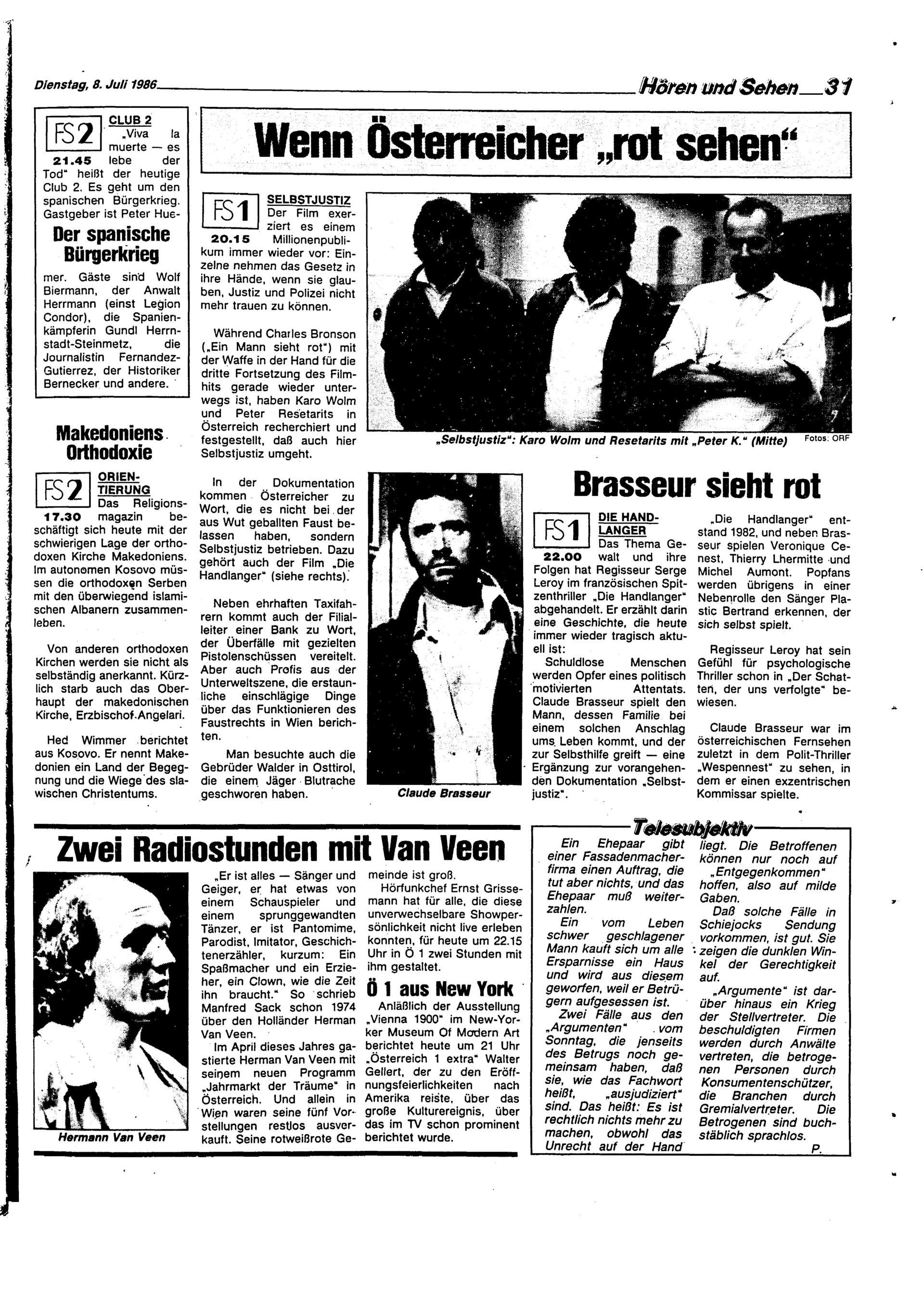 Ausgabe Di. 08.07.1986, Seite 31