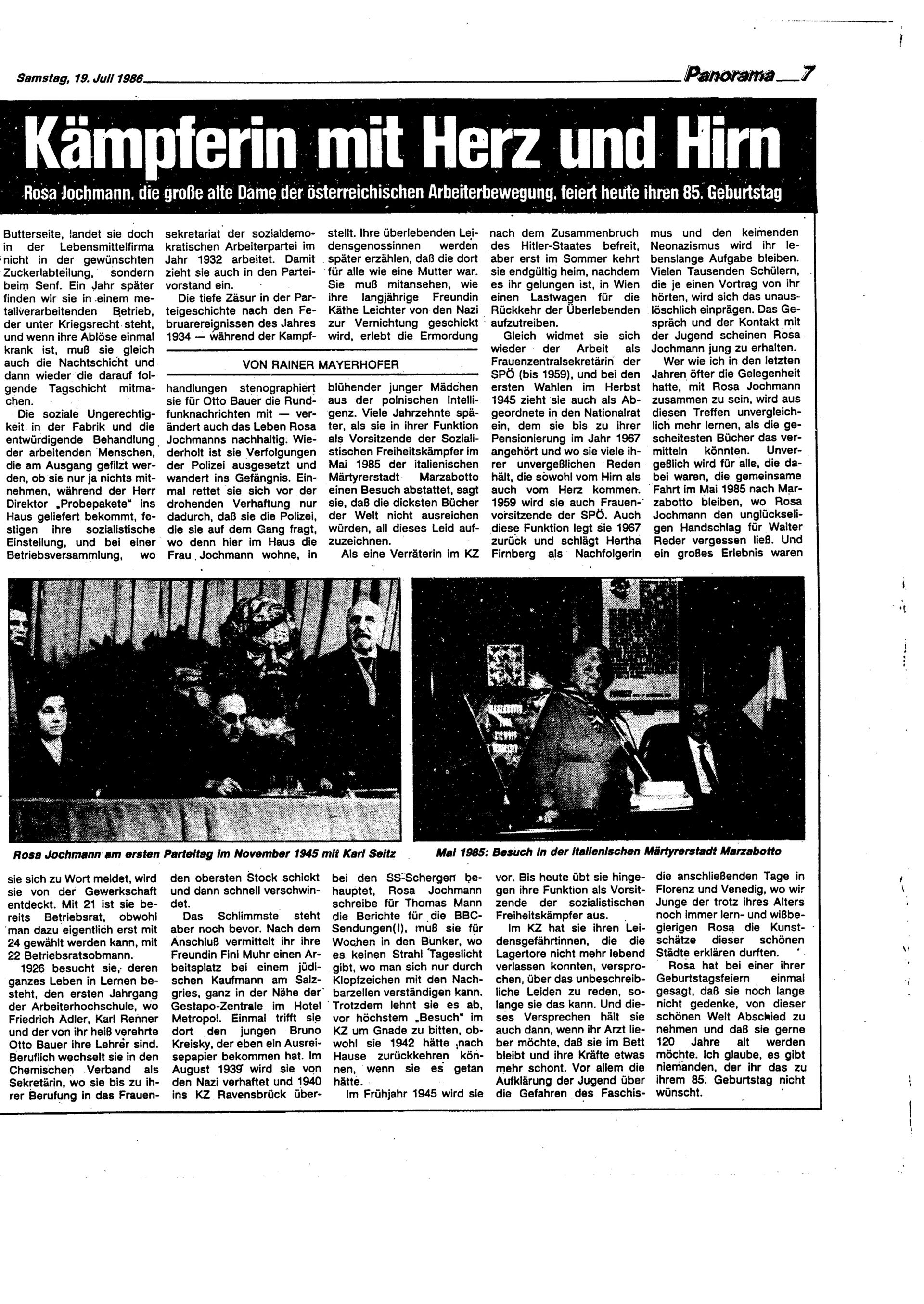 Ausgabe Sa. 19.07.1986, Seite 7