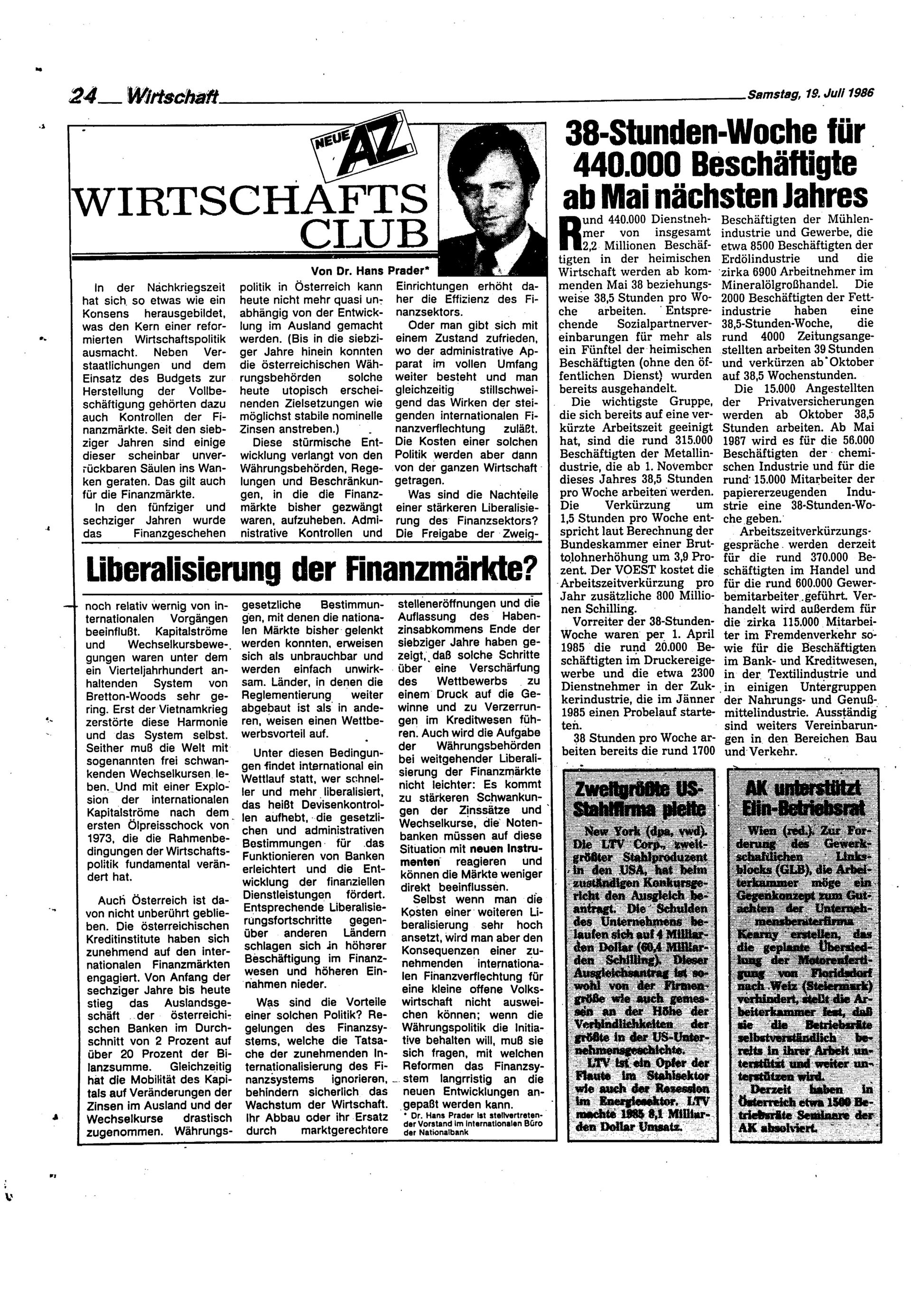 Ausgabe Sa. 19.07.1986, Seite 24
