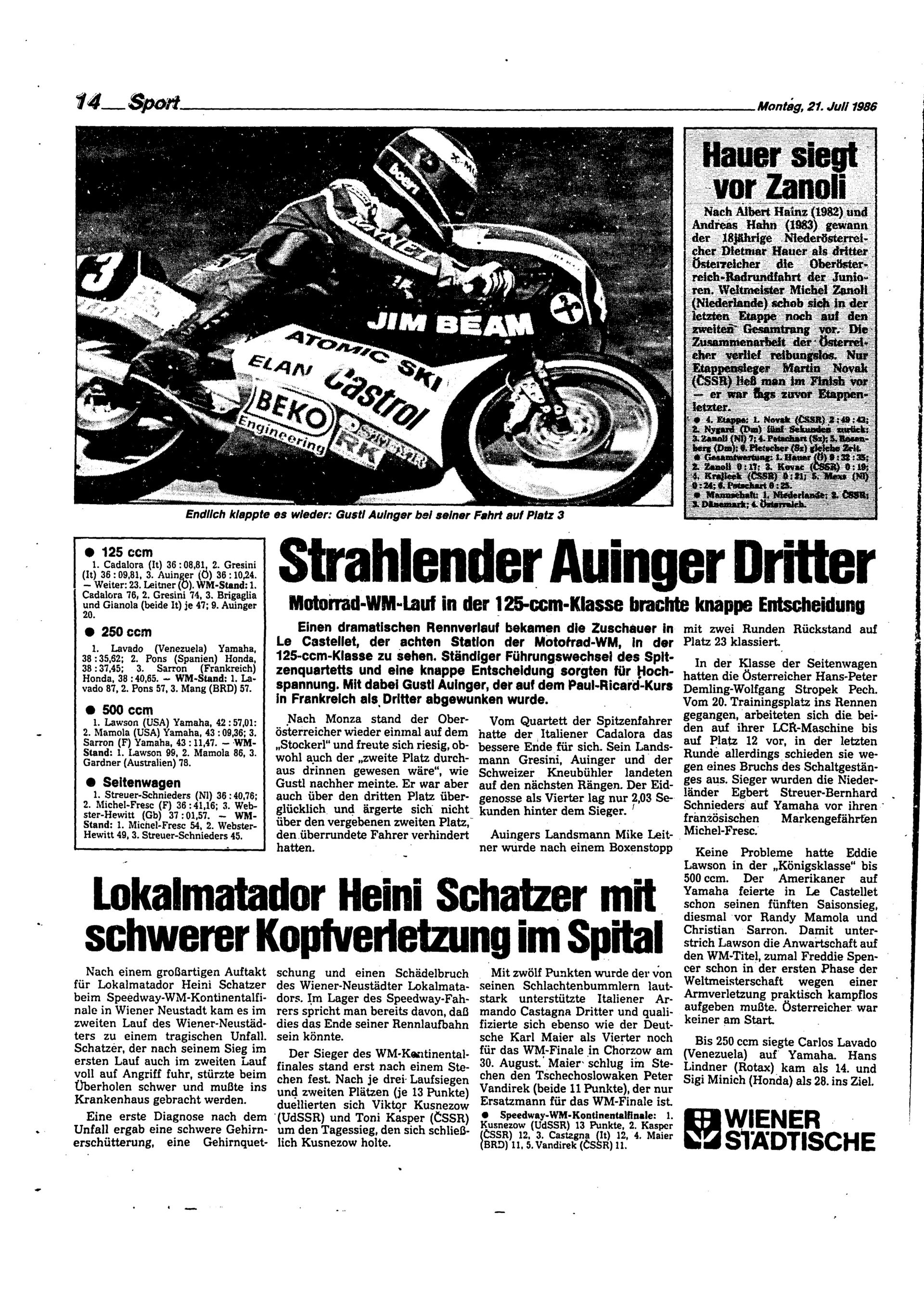 Ausgabe Mo. 21.07.1986, Seite 14