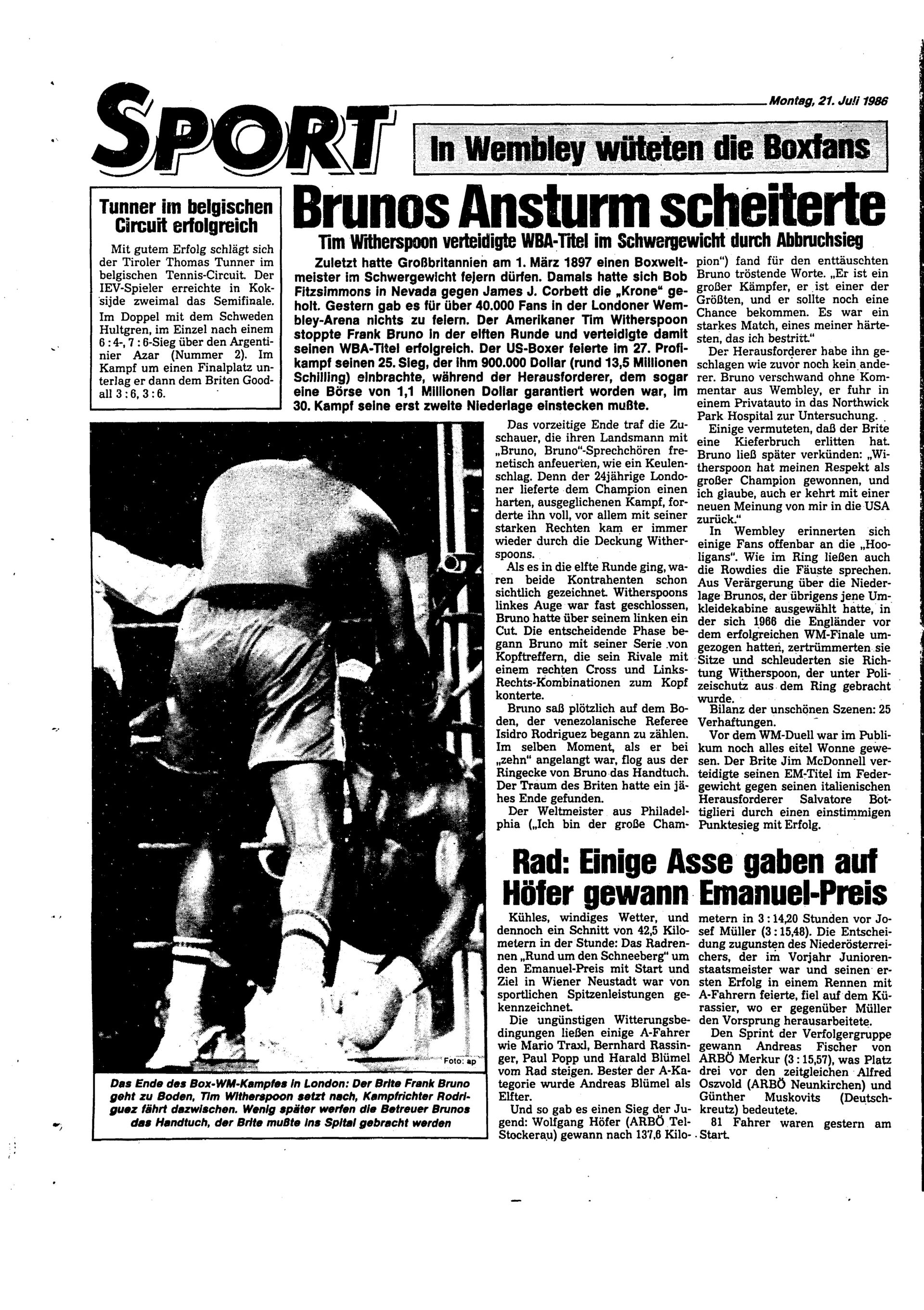 Ausgabe Mo. 21.07.1986, Seite 18