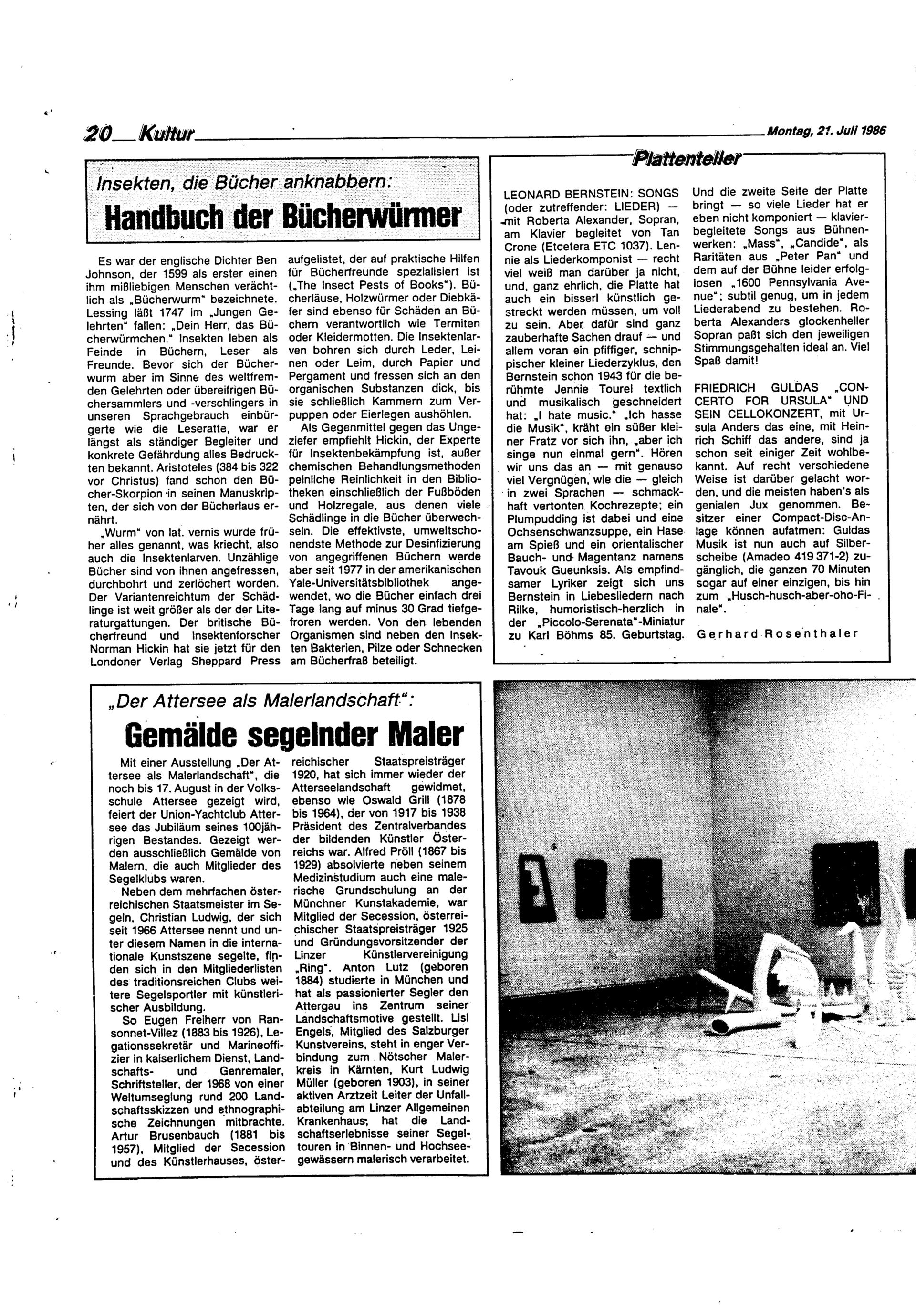 Ausgabe Mo. 21.07.1986, Seite 20