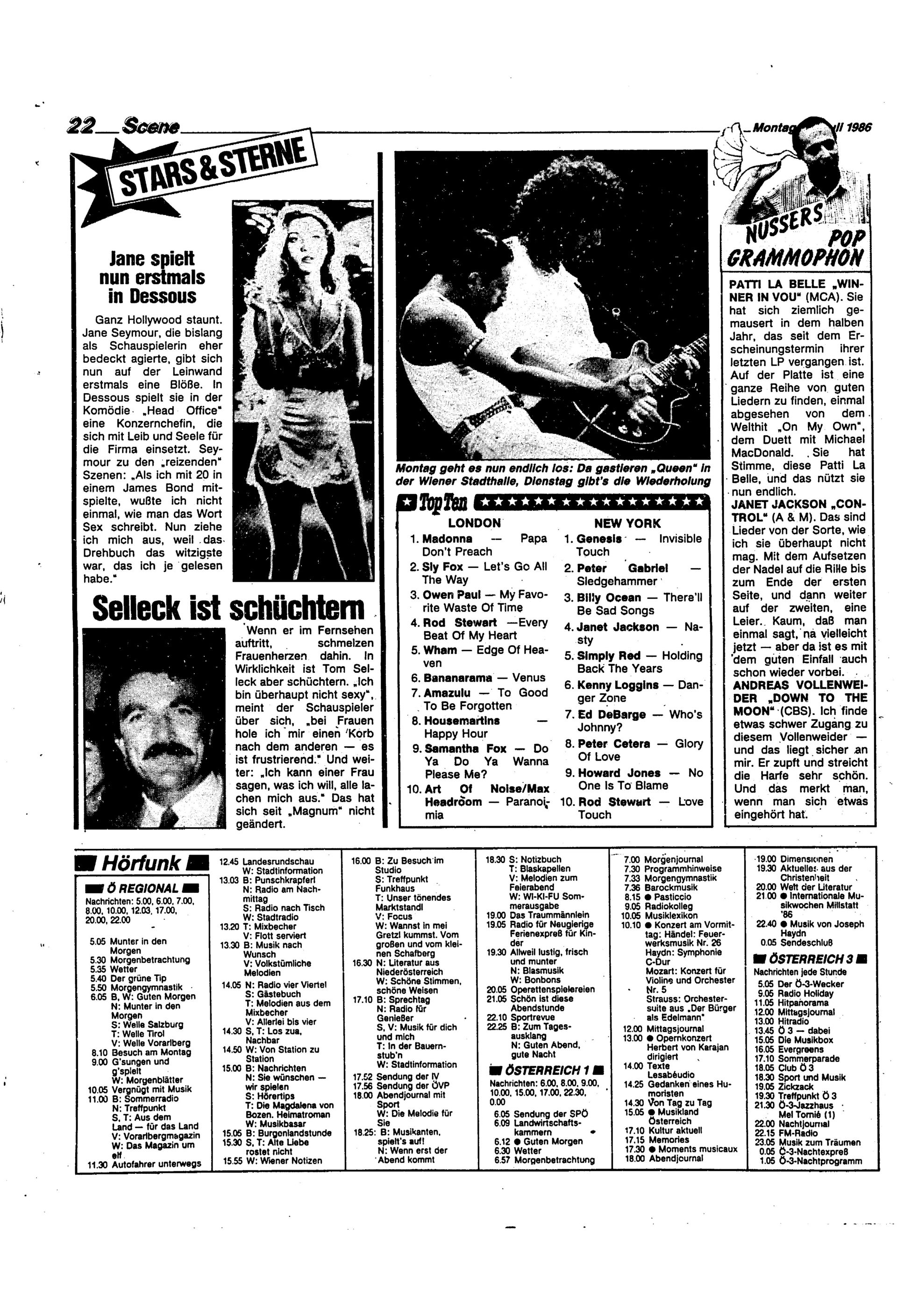 Ausgabe Mo. 21.07.1986, Seite 22