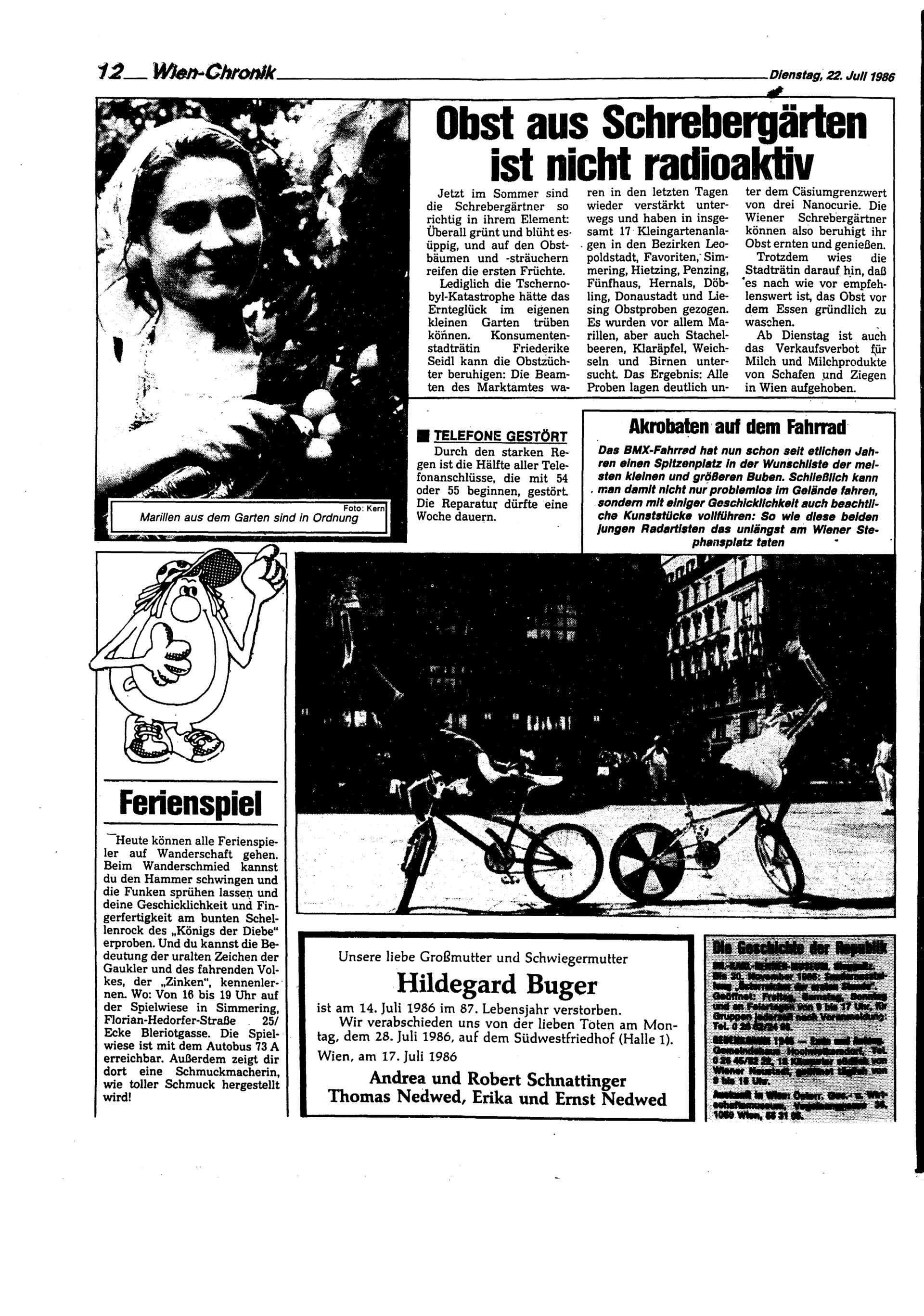 Ausgabe Di. 22.07.1986, Seite 12