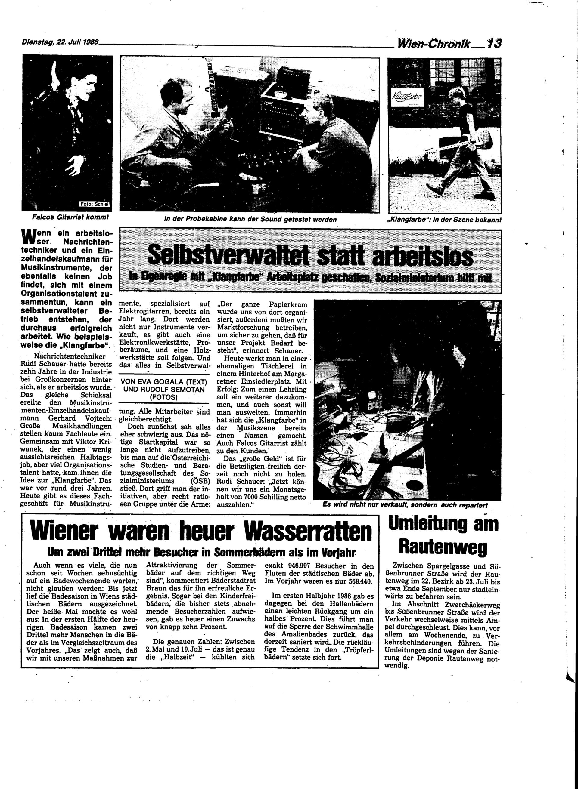Ausgabe Di. 22.07.1986, Seite 13