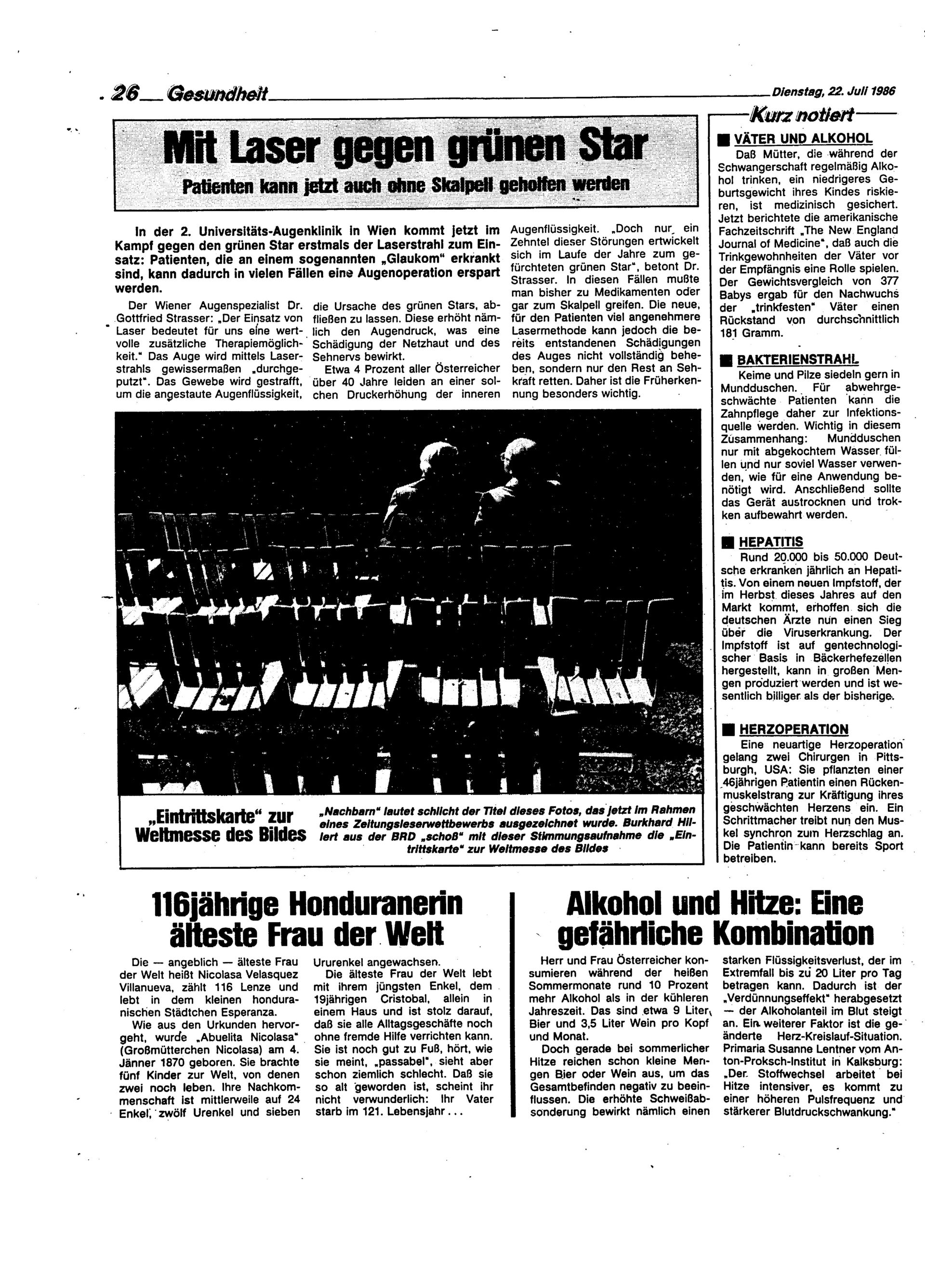 Ausgabe Di. 22.07.1986, Seite 26