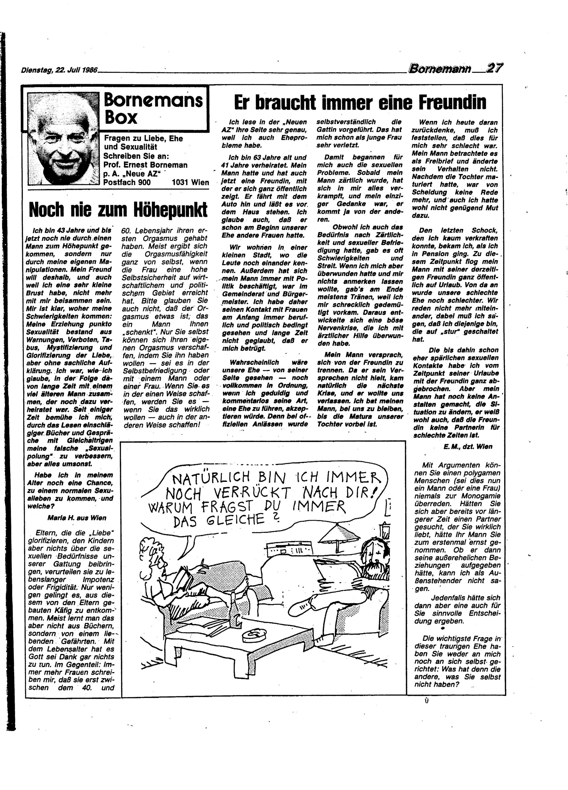 Ausgabe Di. 22.07.1986, Seite 27