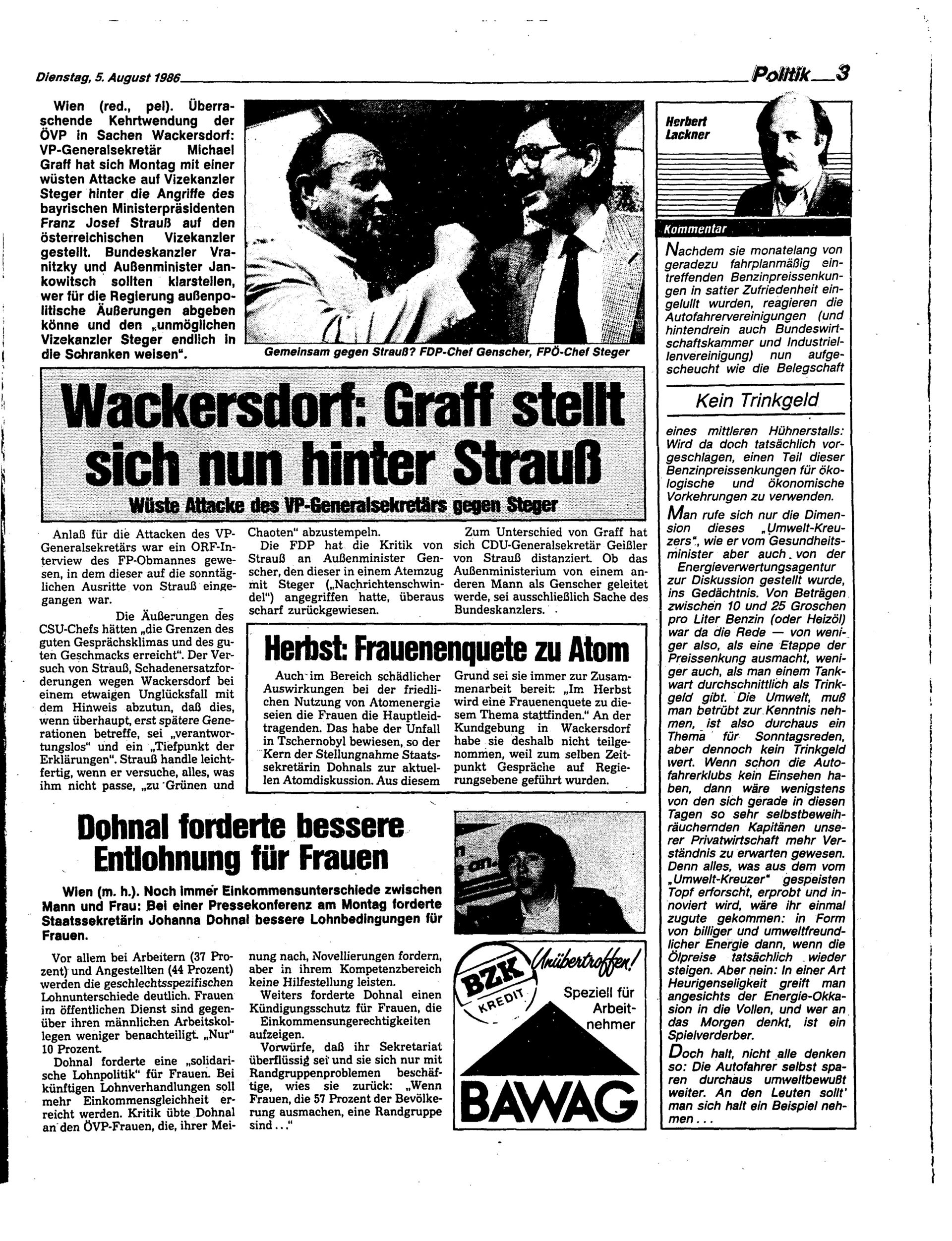 Ausgabe Di. 05.08.1986, Seite 3