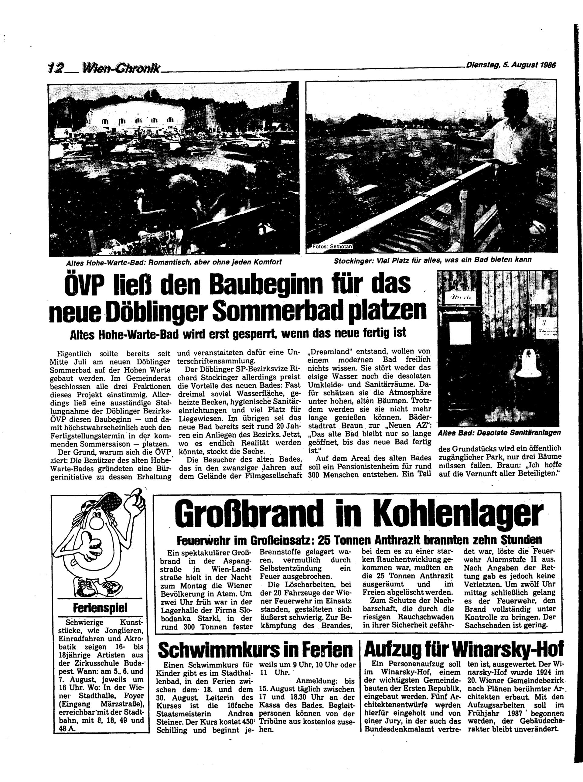 Ausgabe Di. 05.08.1986, Seite 12