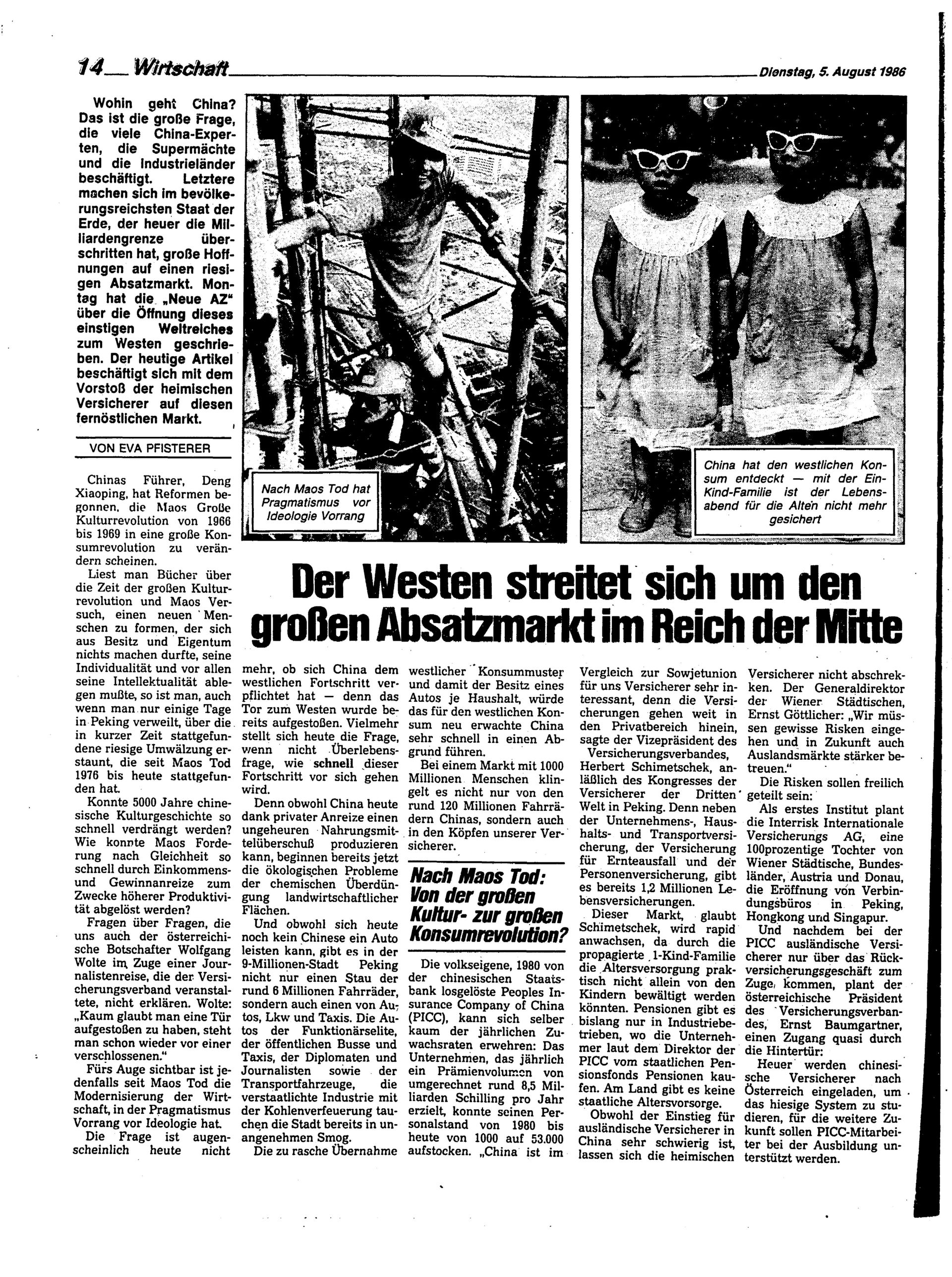 Ausgabe Di. 05.08.1986, Seite 14