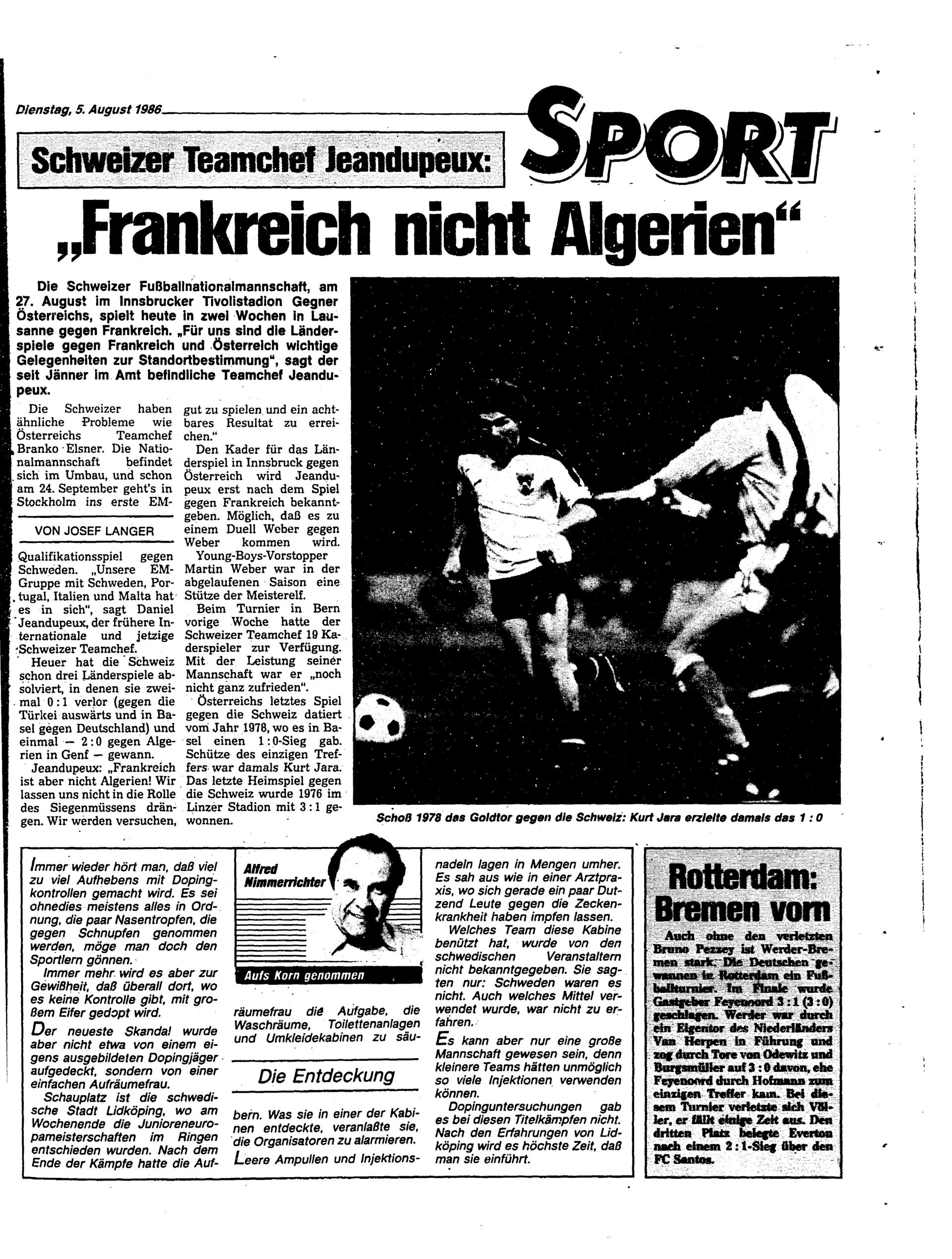 Ausgabe Di. 05.08.1986, Seite 19