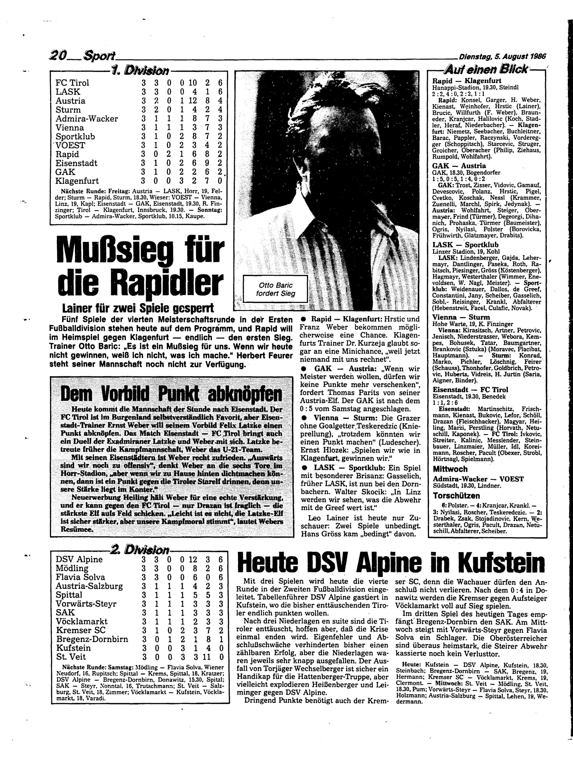 Ausgabe Di. 05.08.1986, Seite 20