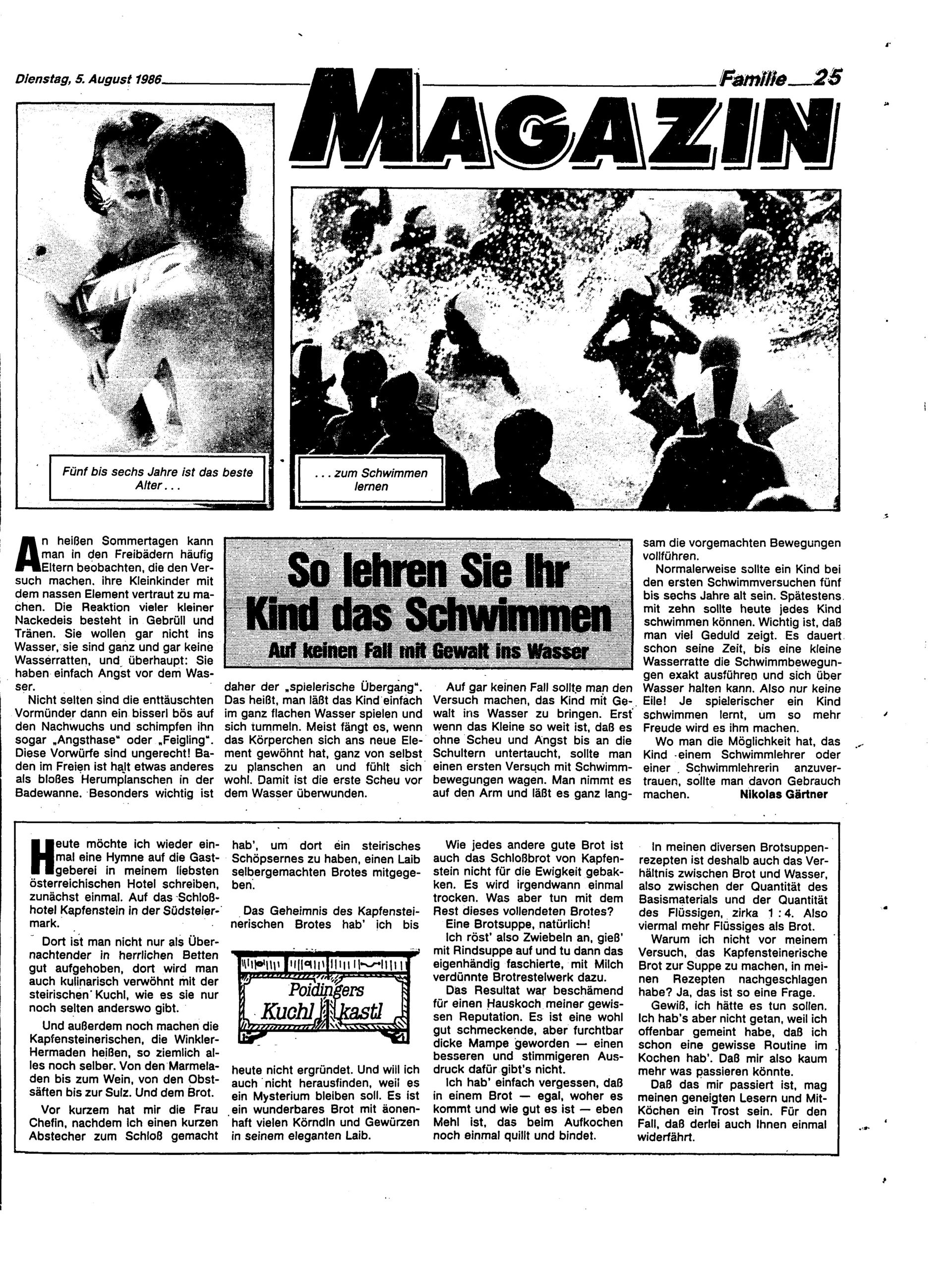 Ausgabe Di. 05.08.1986, Seite 25