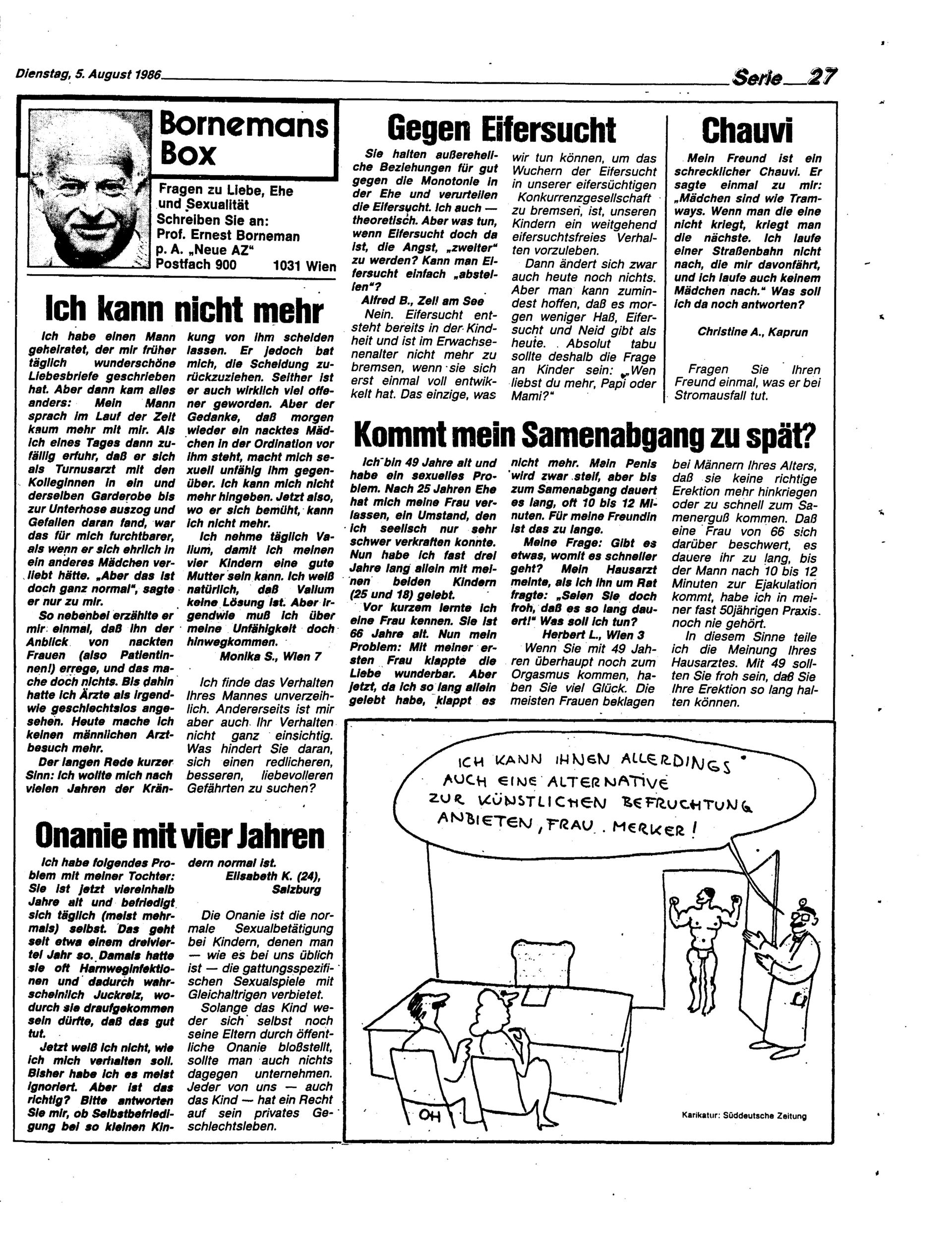 Ausgabe Di. 05.08.1986, Seite 27