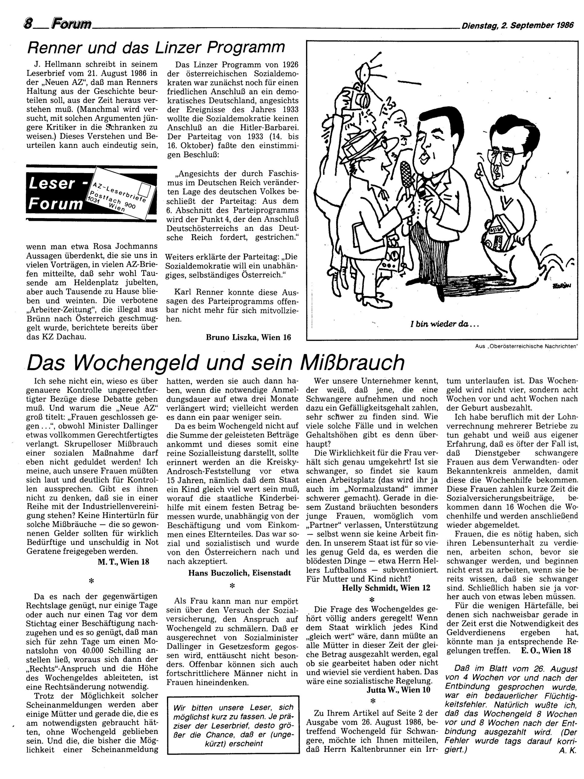 Ausgabe Di. 02.09.1986, Seite 8