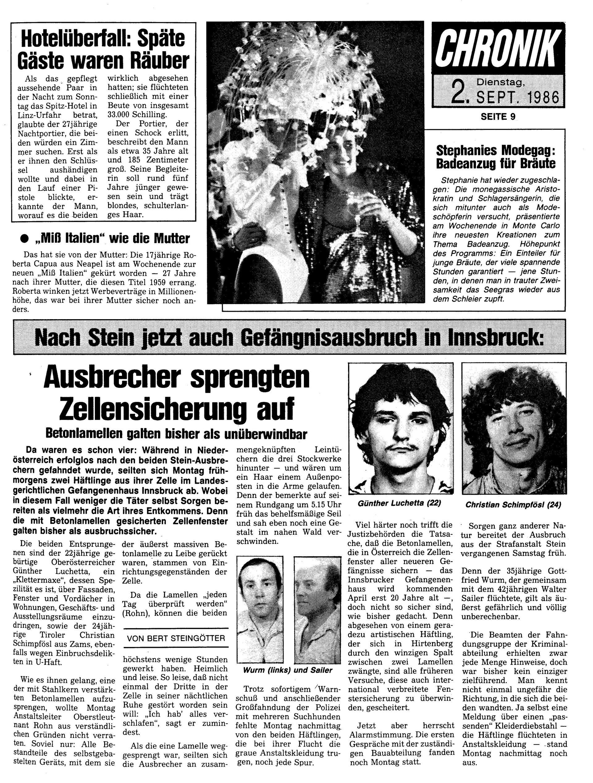 Ausgabe Di. 02.09.1986, Seite 9