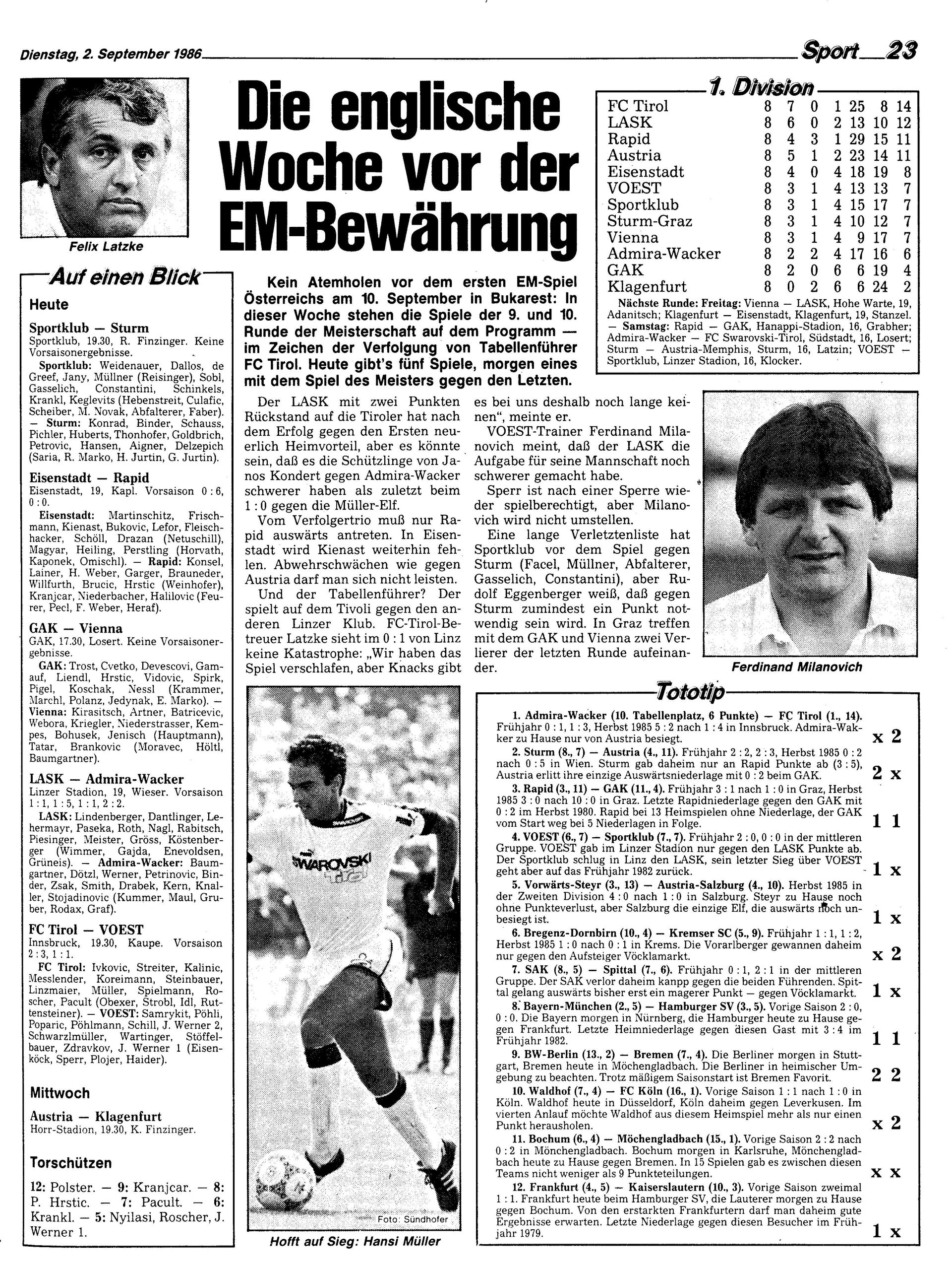 Ausgabe Di. 02.09.1986, Seite 23