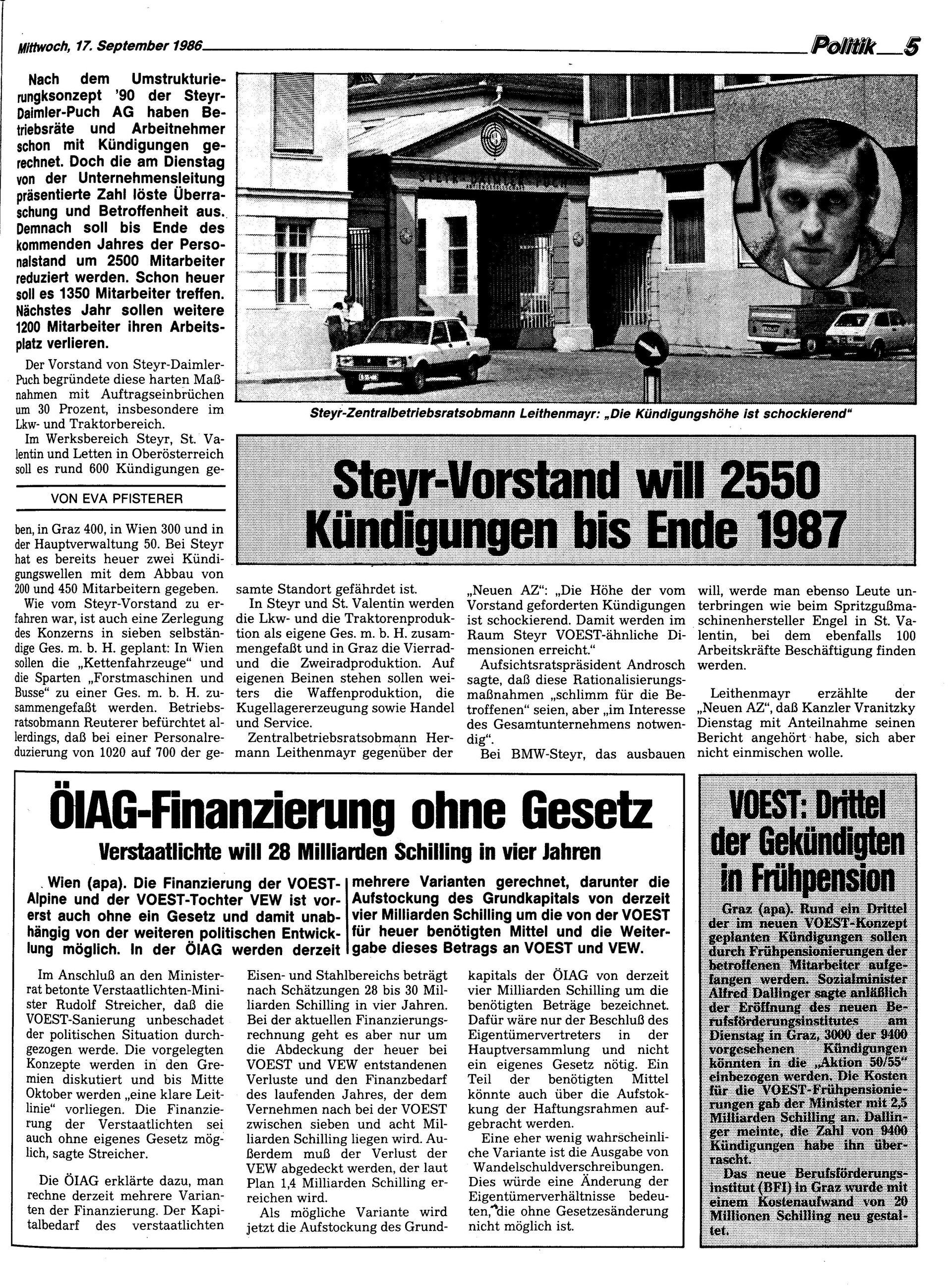 Ausgabe Mi. 17.09.1986, Seite 5