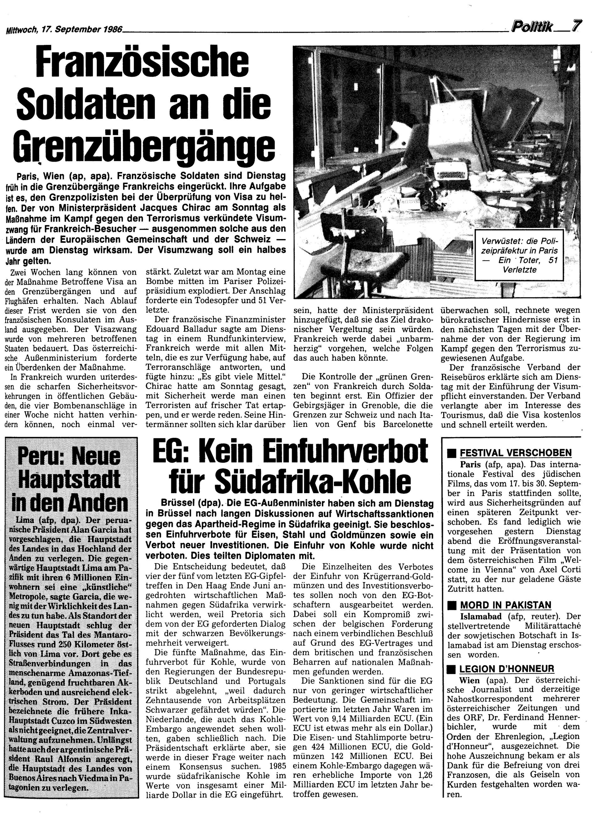 Ausgabe Mi. 17.09.1986, Seite 7