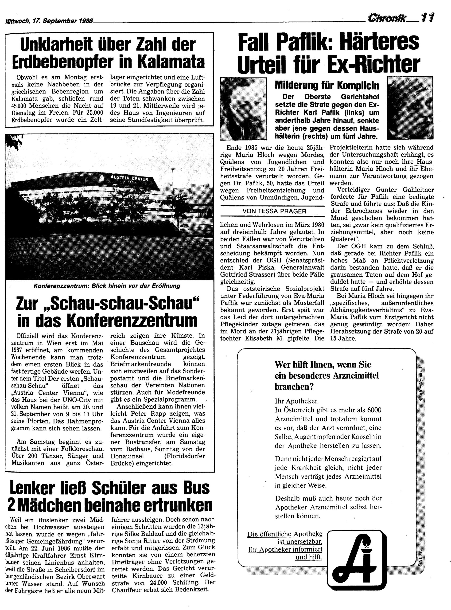 Ausgabe Mi. 17.09.1986, Seite 11