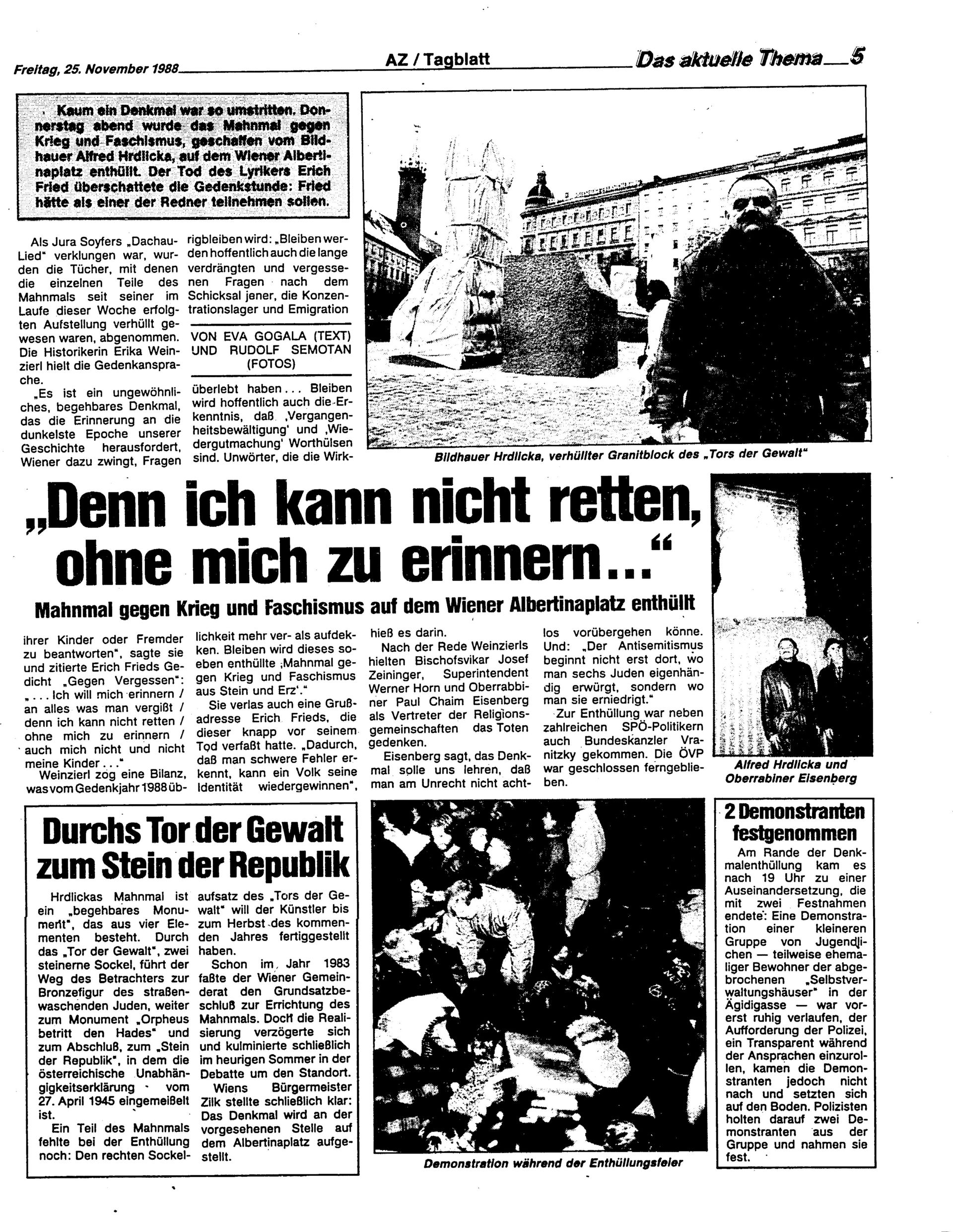 Ausgabe Fr. 25.11.1988, Seite 5