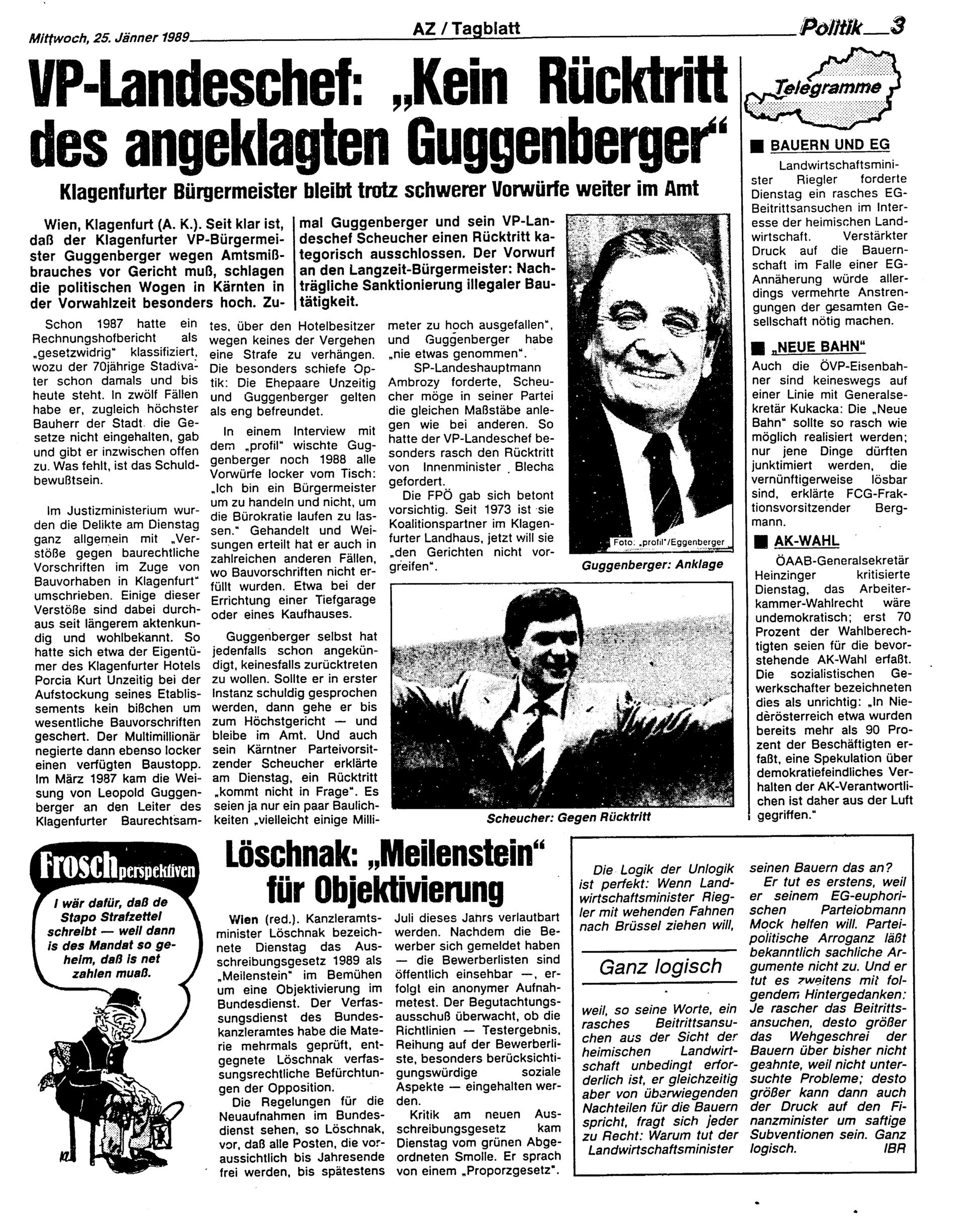 Ausgabe Mi. 25.01.1989, Seite 3