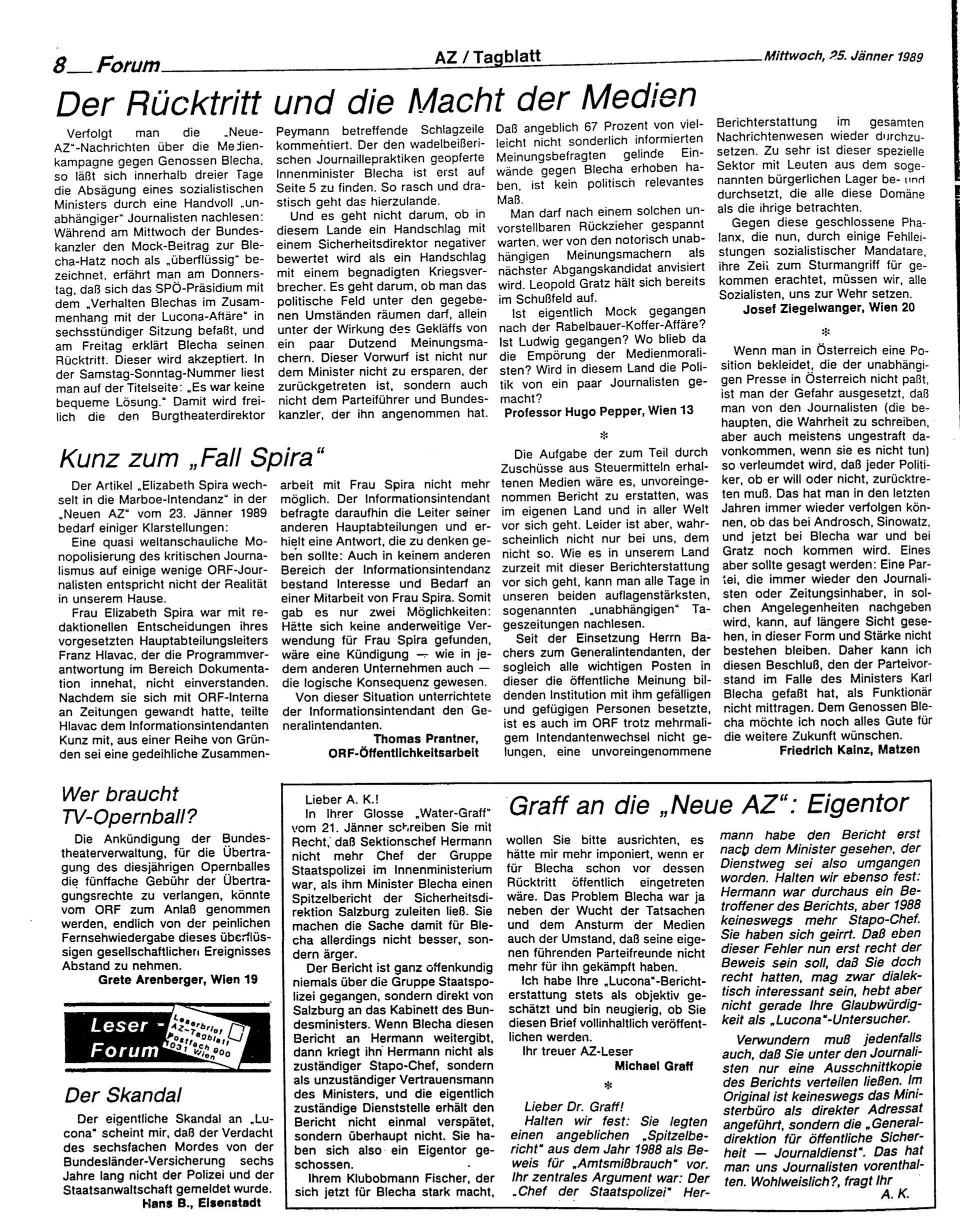 Ausgabe Mi. 25.01.1989, Seite 8