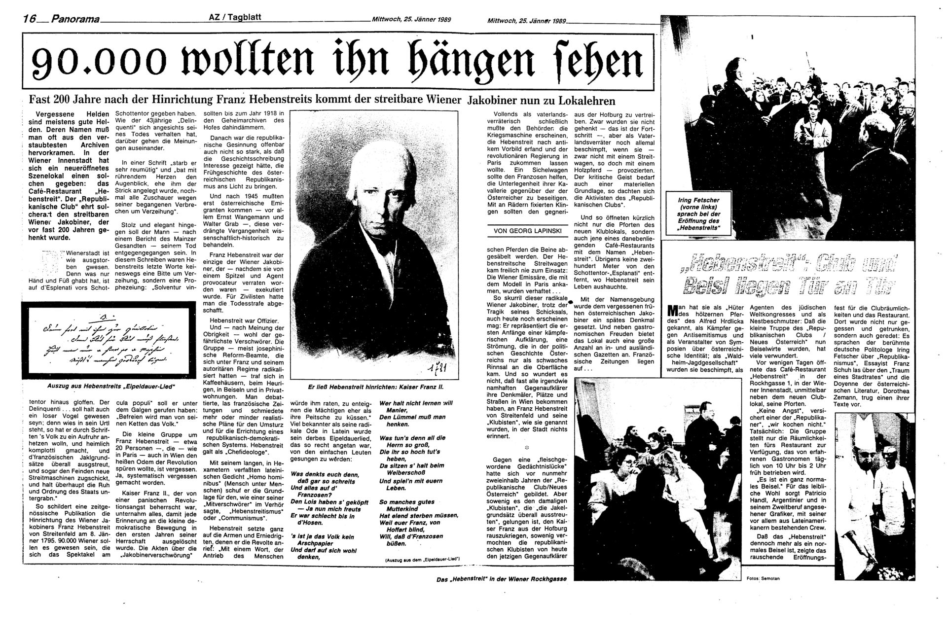 Ausgabe Mi. 25.01.1989, Seite 16
