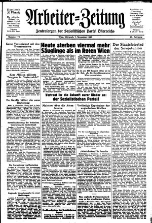 Ausgabe Mi. 07.11.1945, Seite 1