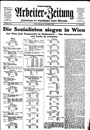 Ausgabe Mo. 26.11.1945, Seite 1