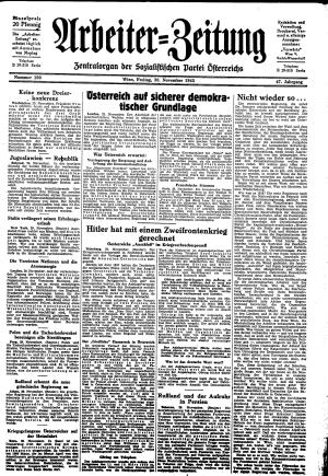 Ausgabe Fr. 30.11.1945, Seite 1