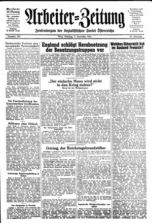 Ausgabe Di. 04.12.1945, Seite 1