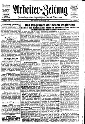 Ausgabe Sa. 22.12.1945, Seite 1
