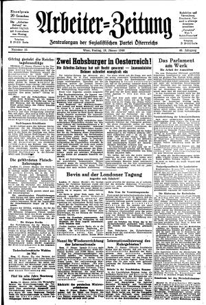 Ausgabe Fr. 18.01.1946, Seite 1