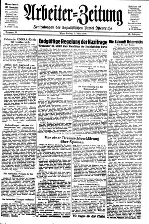 Ausgabe Fr. 01.03.1946, Seite 1