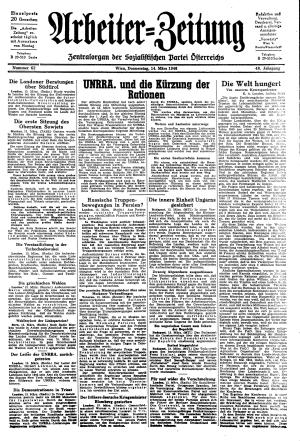 Ausgabe Do. 14.03.1946, Seite 1