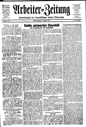 Ausgabe Fr. 15.03.1946, Seite 1