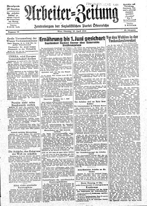 Ausgabe Di. 16.04.1946, Seite 1