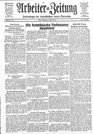 Ausgabe Di. 07.05.1946, Seite 1