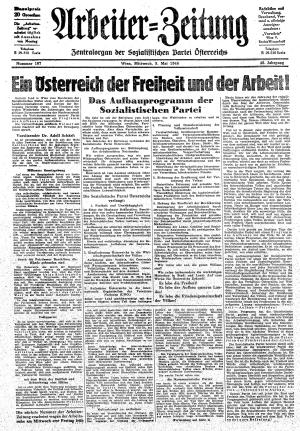 Ausgabe Mi. 08.05.1946, Seite 1