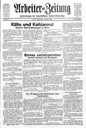 Ausgabe Do. 09.01.1947, Seite 1