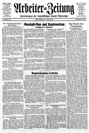 Ausgabe Mi. 07.04.1948, Seite 1