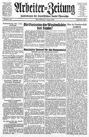 Ausgabe Di. 03.08.1948, Seite 1