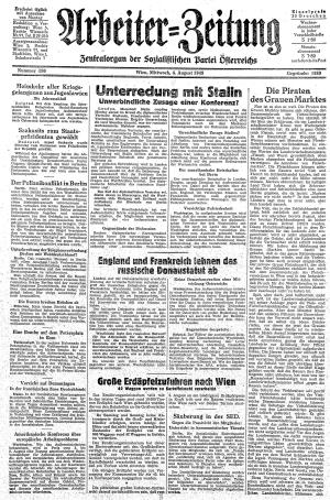 Ausgabe Mi. 04.08.1948, Seite 1