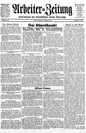 Ausgabe Sa. 19.03.1949, Seite 1