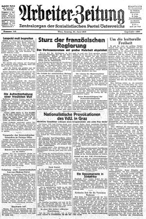 Ausgabe So. 25.06.1950, Seite 1