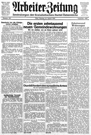 Ausgabe Sa. 12.08.1950, Seite 1