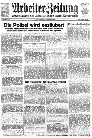 Ausgabe Sa. 21.10.1950, Seite 1