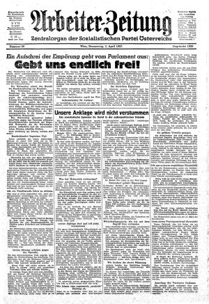 Ausgabe Do. 03.04.1952, Seite 1