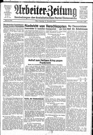 Ausgabe Sa. 13.12.1952, Seite 1